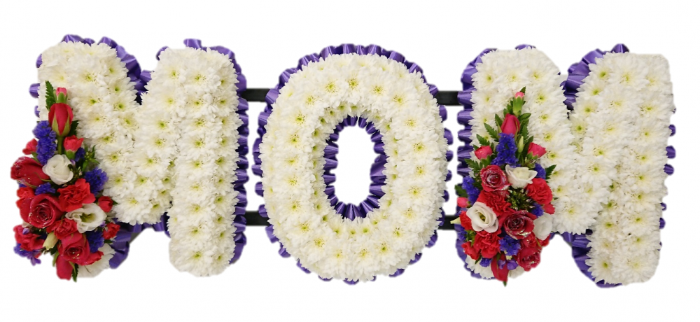 Mom Funeral Tribute (Purples & cerise)