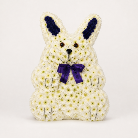 Floral Bunny Tribute - Same Day Flower Delivery in Birmingham by Buttercups & Daisies