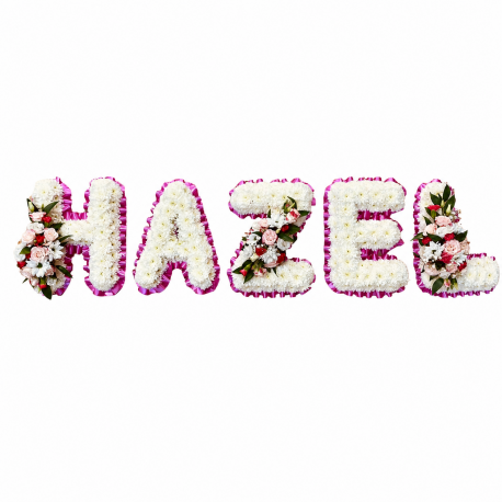 Bespoke Floral Name Tribute - Same Day Flower Delivery in Birmingham by Buttercups & Daisies