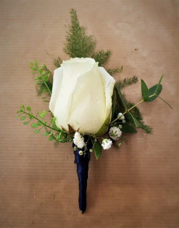 White Rose Buttonhole