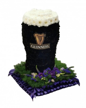 Guinness pint funeral tribute