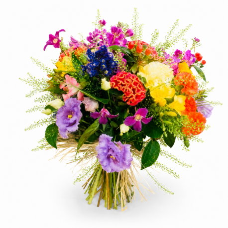 Vibrant Wildflower Hand-Tied Bouquet - Same Day Flower Delivery in Birmingham by Buttercups & Daisies