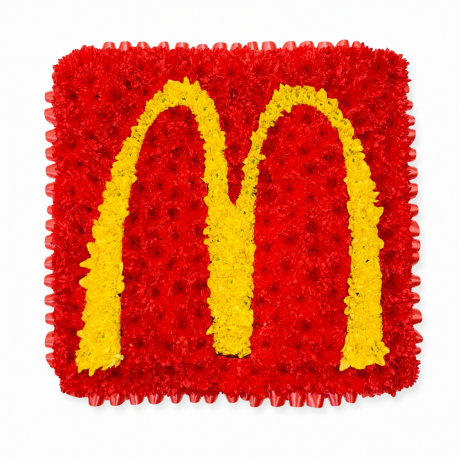 Custom Logo Floral Tribute - Same Day Flower Delivery in Birmingham by Buttercups & Daisies