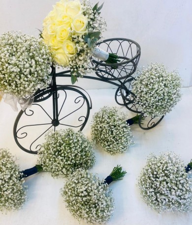 Bicycle Wedding Flowers - Same Day Flower Delivery in Birmingham by Buttercups & Daisies